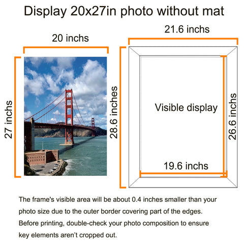 LUCKYLIFE horizontal display frame ready for portraits and memories.