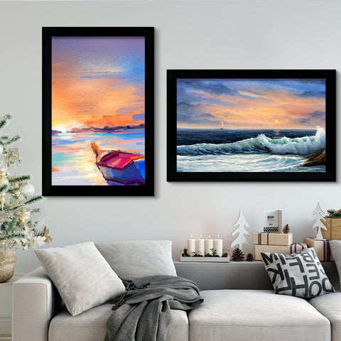 LUCKYLIFE 20x30 frame wall mounting options in horizontal and vertical orientations