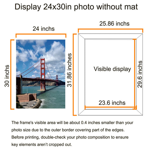 LUCKYLIFE 24x30 frame side view highlighting slim profile and lightweight build