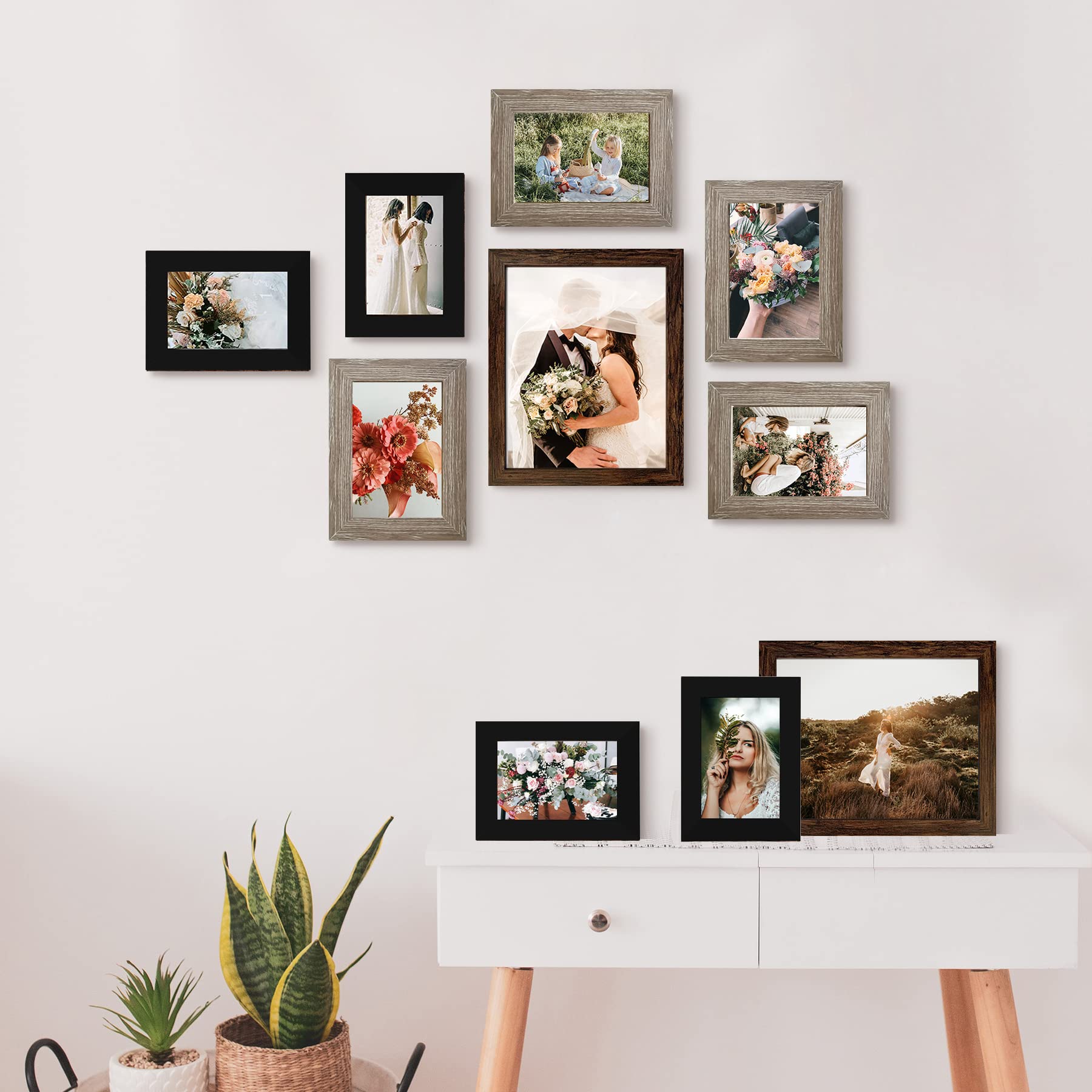 LUCKYLIFE black 4x6 frame for compact photo highlights.