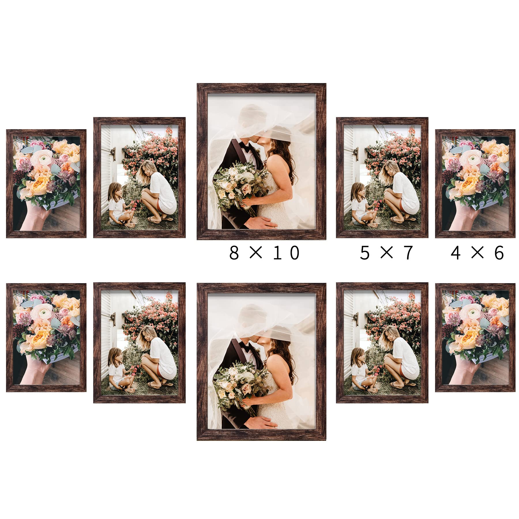 LUCKYLIFE mdf frame closeup highlights smooth grain and rustic charm
