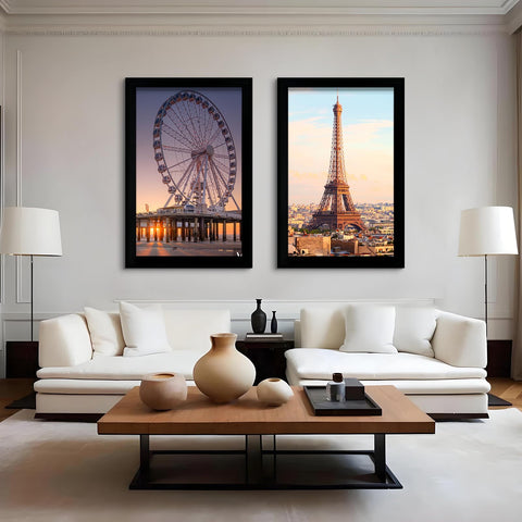 LUCKYLIFE pack of 2 frames for matching decor or gift sets