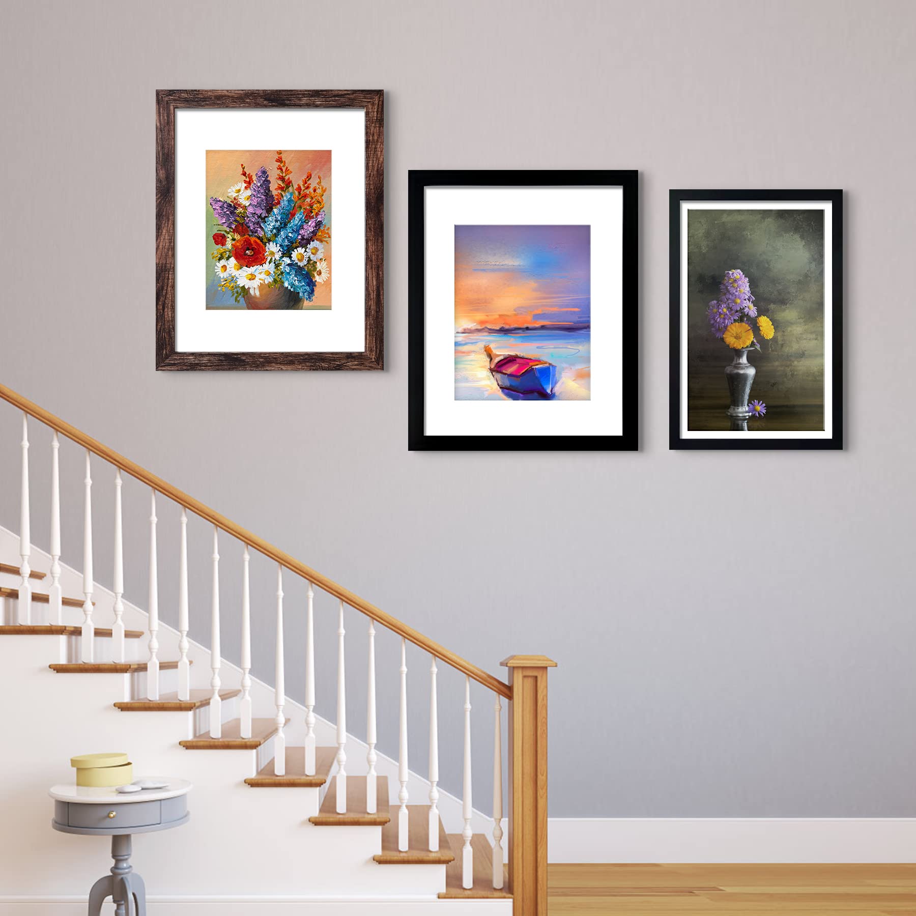 LUCKYLIFE vertical wall-mount frame for portrait photos