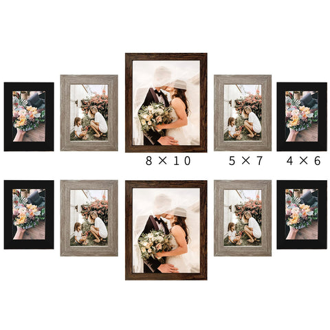 LUCKYLIFE wall collage idea layout with mixed finishes.