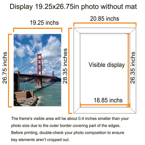 LUCKYLIFE frame supports horizontal or vertical wall mounting for versatile layouts