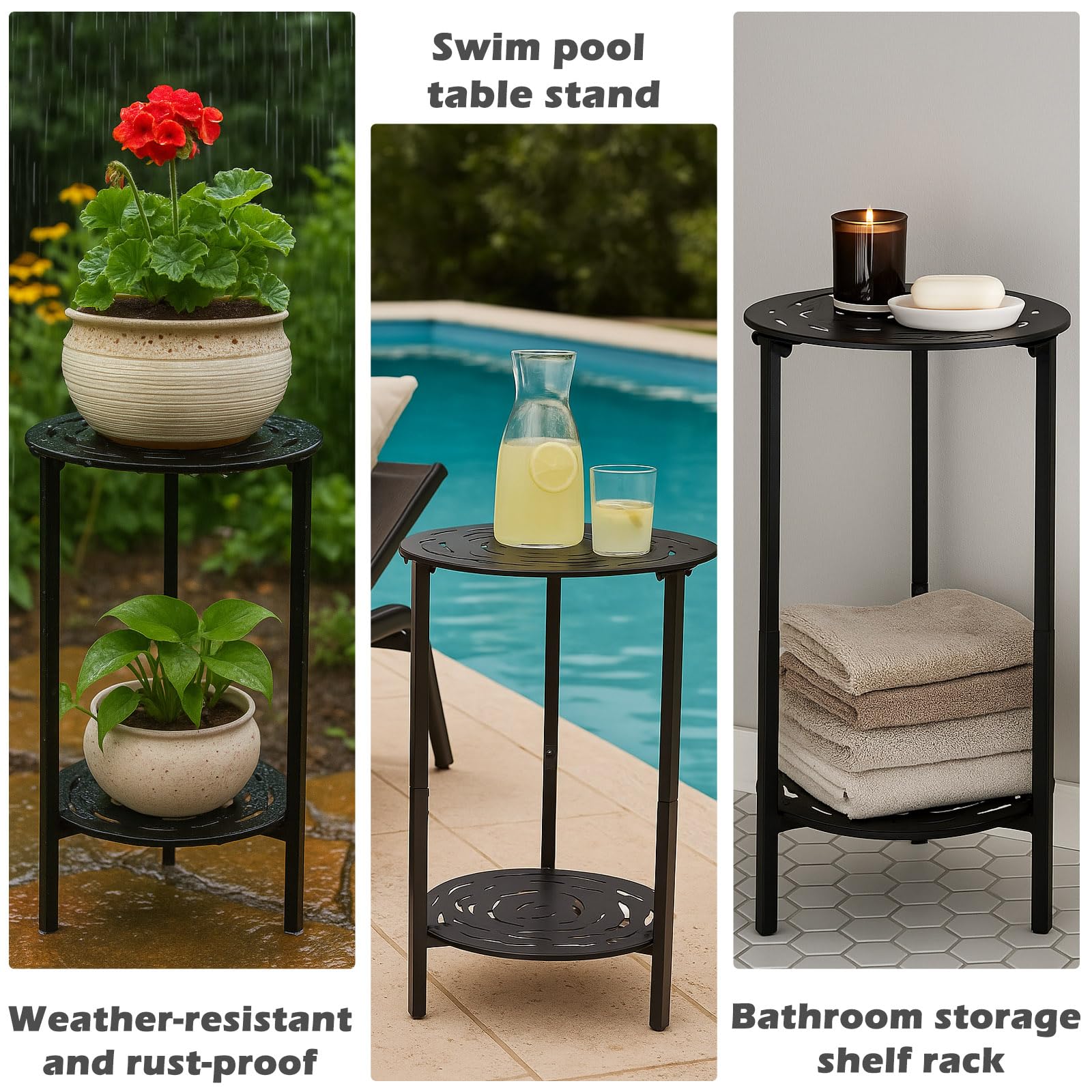 Lucpur small-space accent table enhances rooms without crowding.
