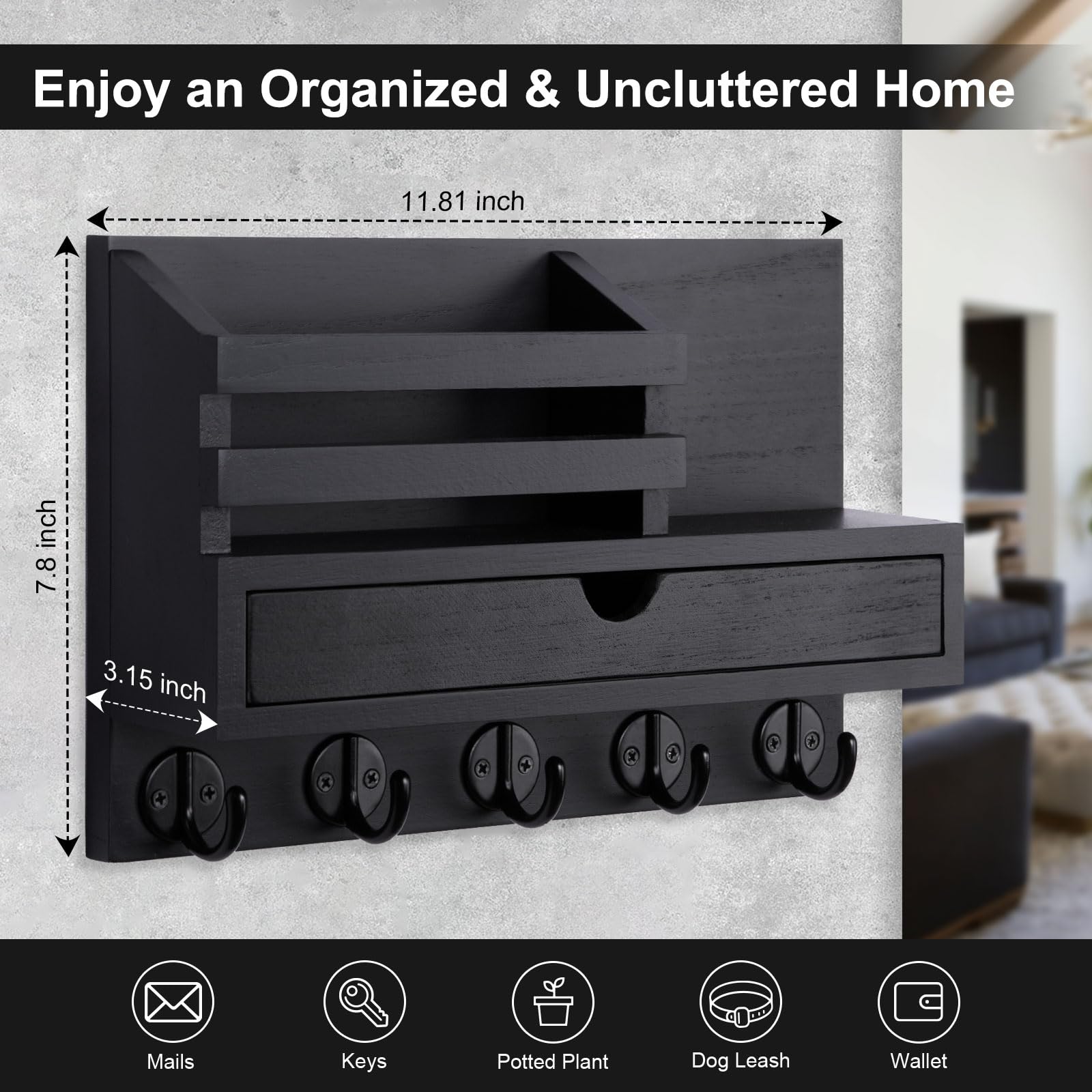 Lucundm easy installation with included hardware for quick setup