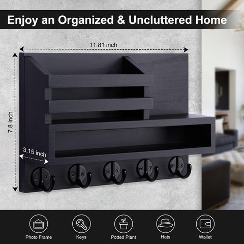 Lucundm long storage box shelf keeps sunglasses and small essentials tidy.