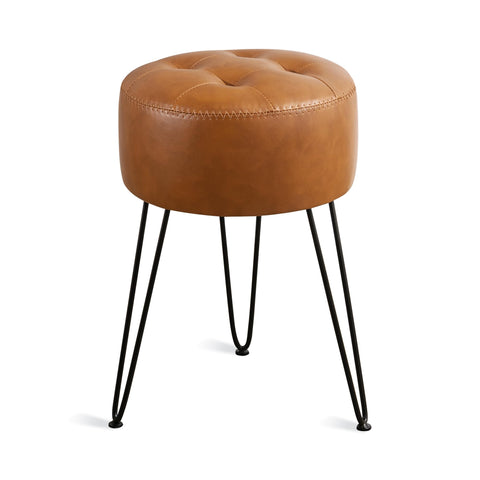 LUE BONA compact vanity stool enhances small room design.