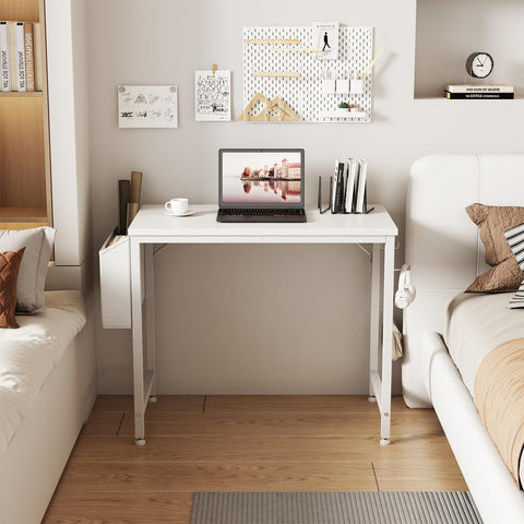 Lufeiya desk with removable storage bag and iron hooks