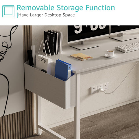 Lufeiya desk featuring adjustable legs and non-slip feet for floors
