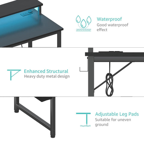 Lufeiya assembly-ready desk with included tools.