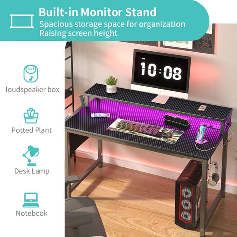 Lufeiya built-in power strip with USB ports keeps devices charged