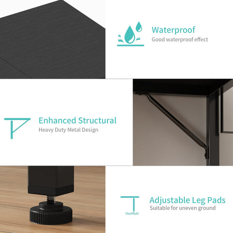 Lufeiya desk in a dorm or apartment, versatile for study and computer work.