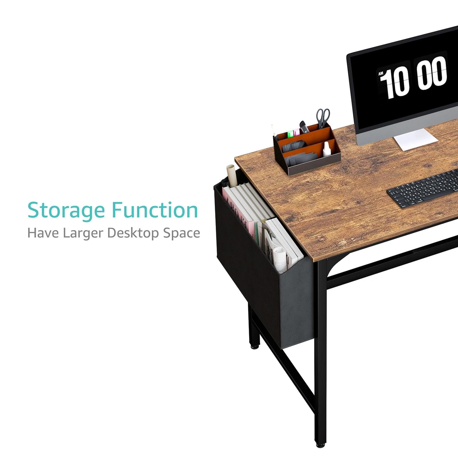 Lufeiya desk easy-assembly guide demonstrates quick setup