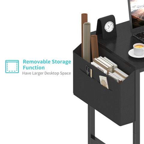 Lufeiya desk shown with easy assembly and included tools.