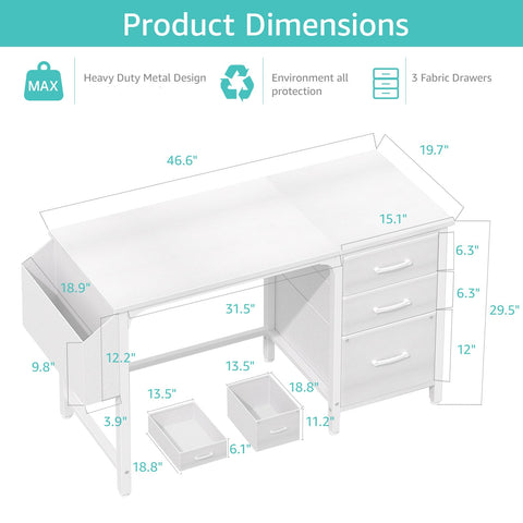 Lufeiya fabric filing cabinet close-up highlighting adjustable drawer capacity.