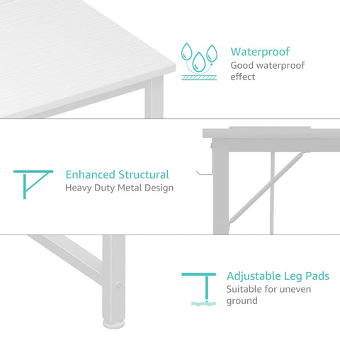 Lufeiya white home office desk for versatile workspace