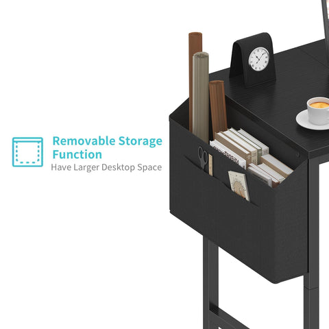 Lufeiya small desk adjustable legs ensure a level, stable surface.