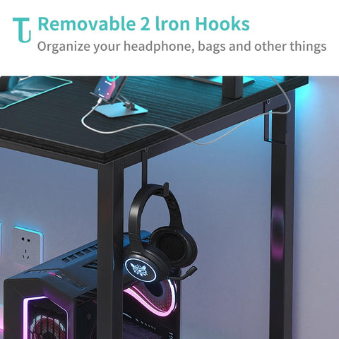Lufeiya desk cable management area helps tidy cords