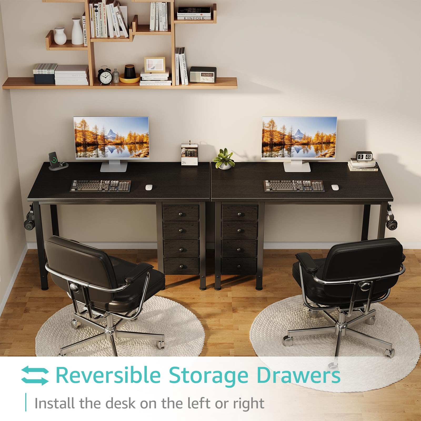 Lufeiya desk demonstrates reversible left-right installation for layout flexibility