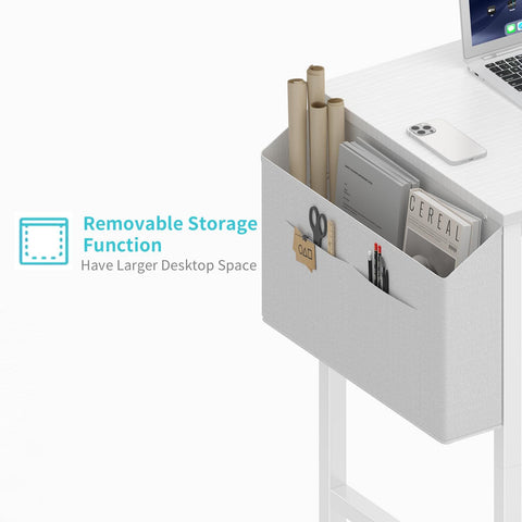 Lufeiya desk shows easy-to-assemble design with clear instructions.