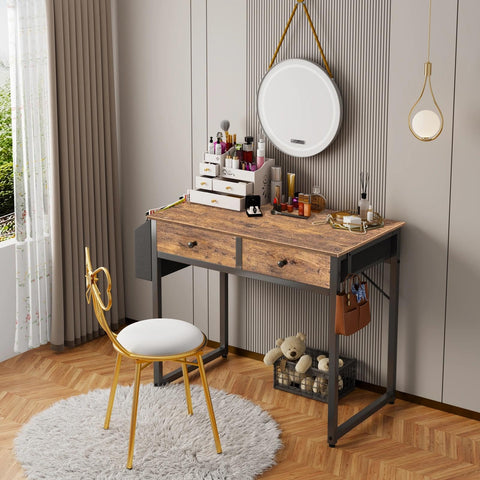 Lufeiya under-desk fabric drawers provide hidden storage