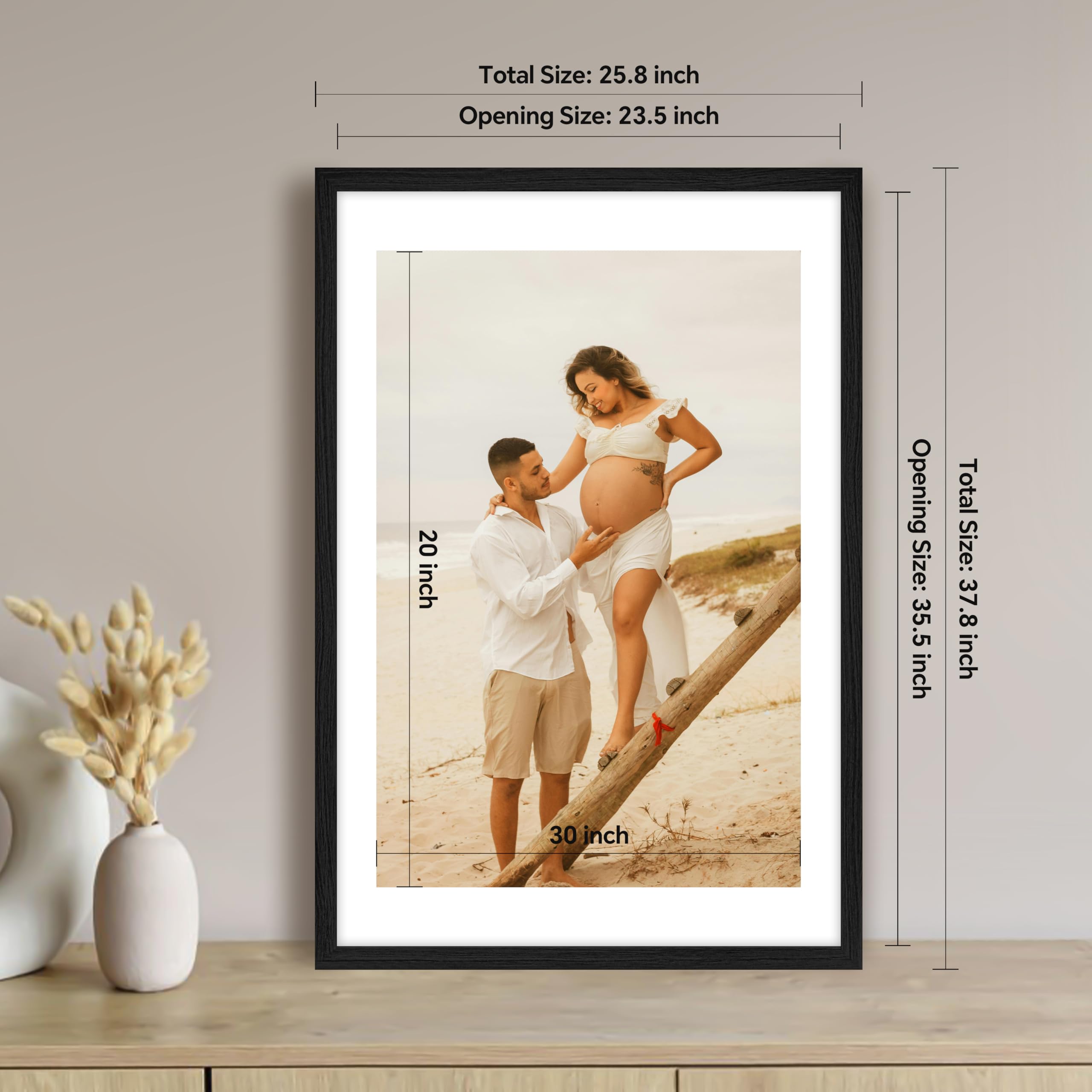 LUGHFSV 24x36 frame without mat fits standard 24x36 posters