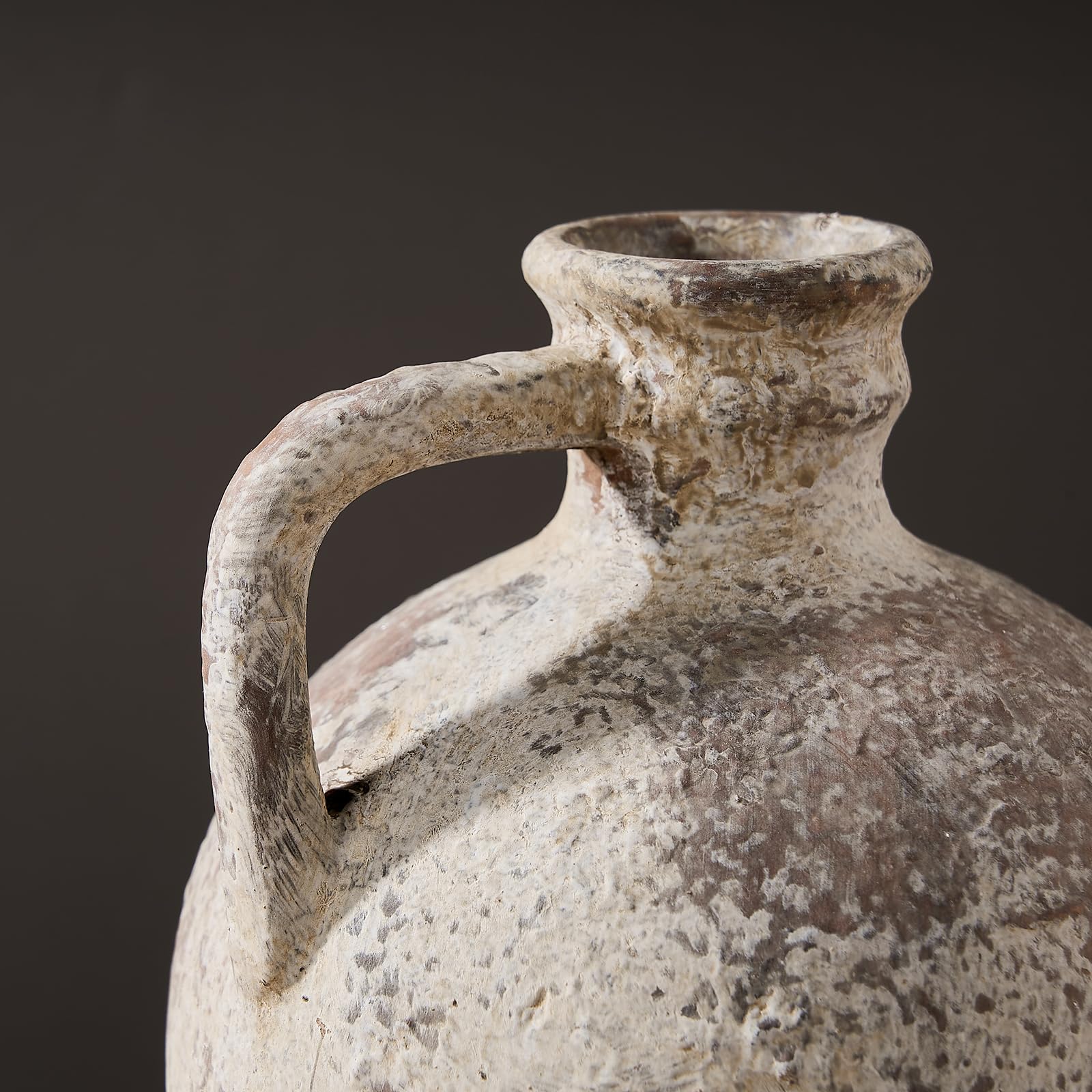 LUKA ceramic vase in brown tones complements boho and rustic decor.