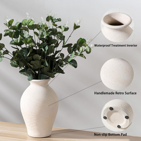 LUKA mantle display vase adds vintage charm and texture