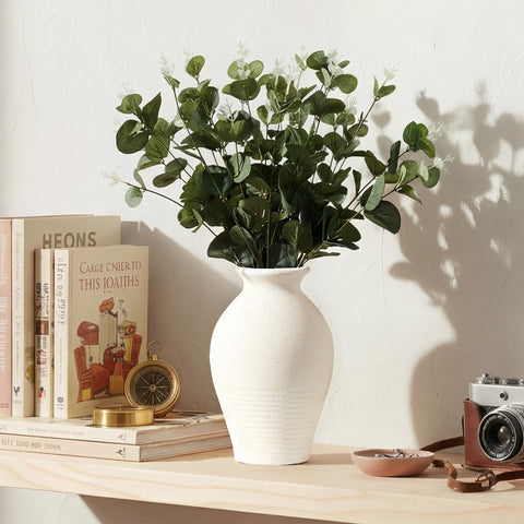 LUKA shelf decor vase complements cottagecore and modern farmhouse interiors