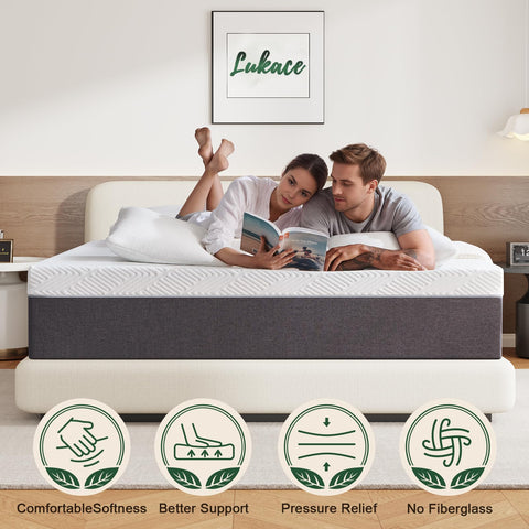 Cooling gel memory foam mattress provides pressure relief