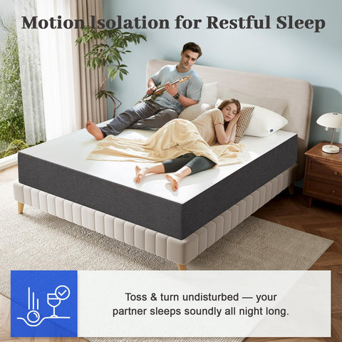 Lukace gel memory foam mattress cooling layer maintains comfortable temperature during use