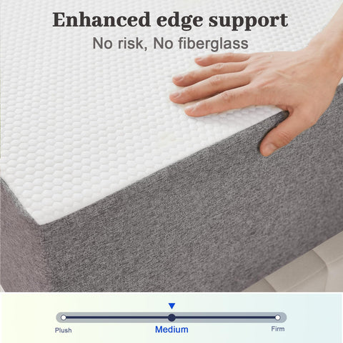 Lukace twin mattress is unboxed and unrolled for easy setup