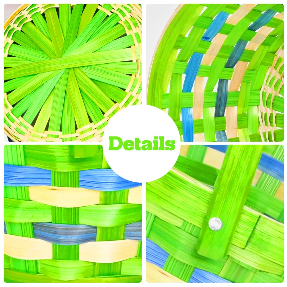 LUKBERA oval willow braided gift basket display for weddings and centerpieces.