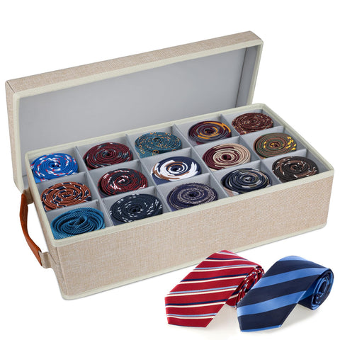 Lukeline 15-compartment drawer divider keeps underwear and socks neatly organized.