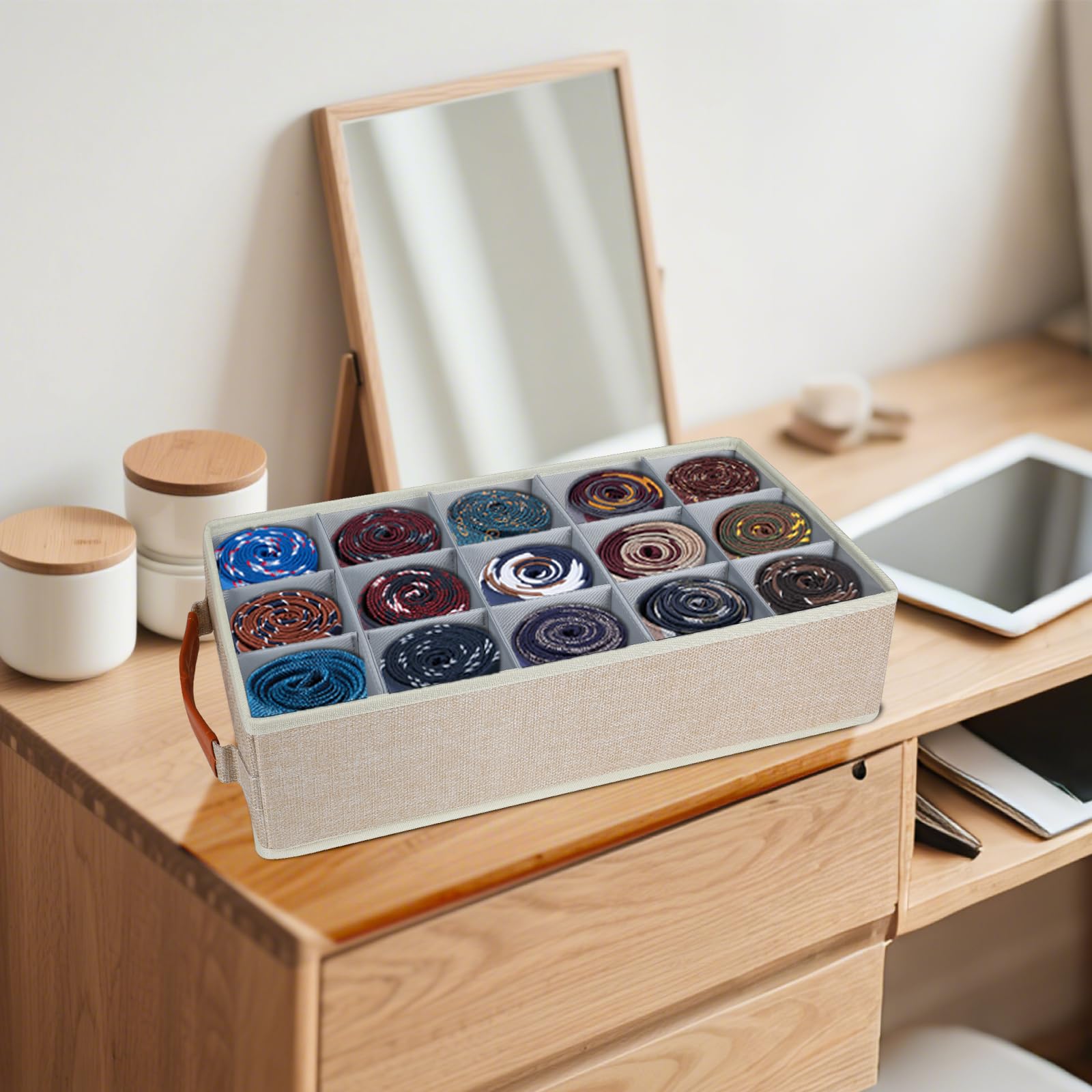 Lukeline collapsible drawer receiver for easy setup and flat storage.