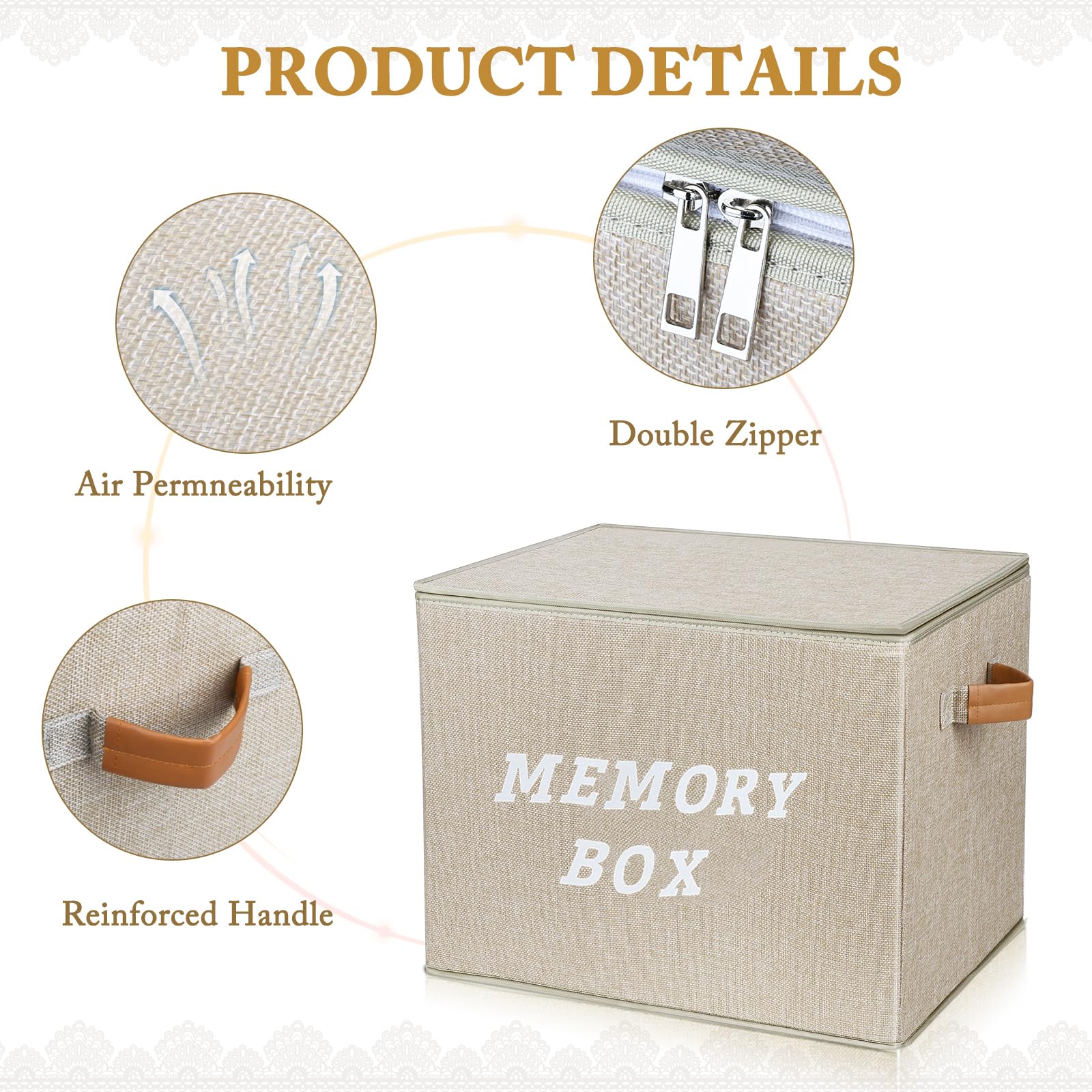Lukeline Memory Box inside capacity shown for organized memories