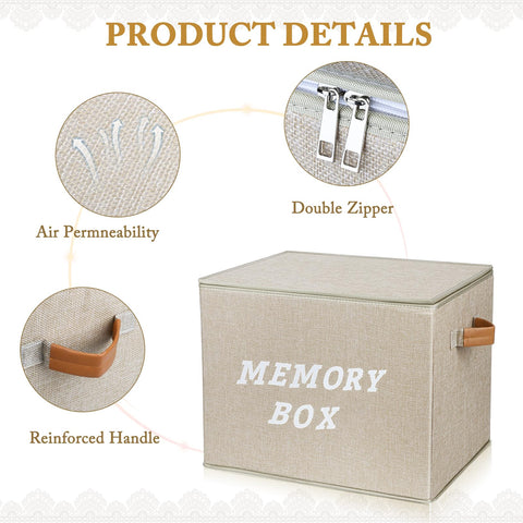 Lukeline Memory Box inside capacity shown for organized memories