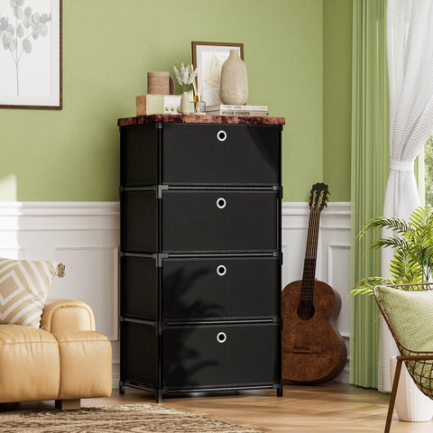 LUKYTOWER stackable dresser module shown for taller storage.