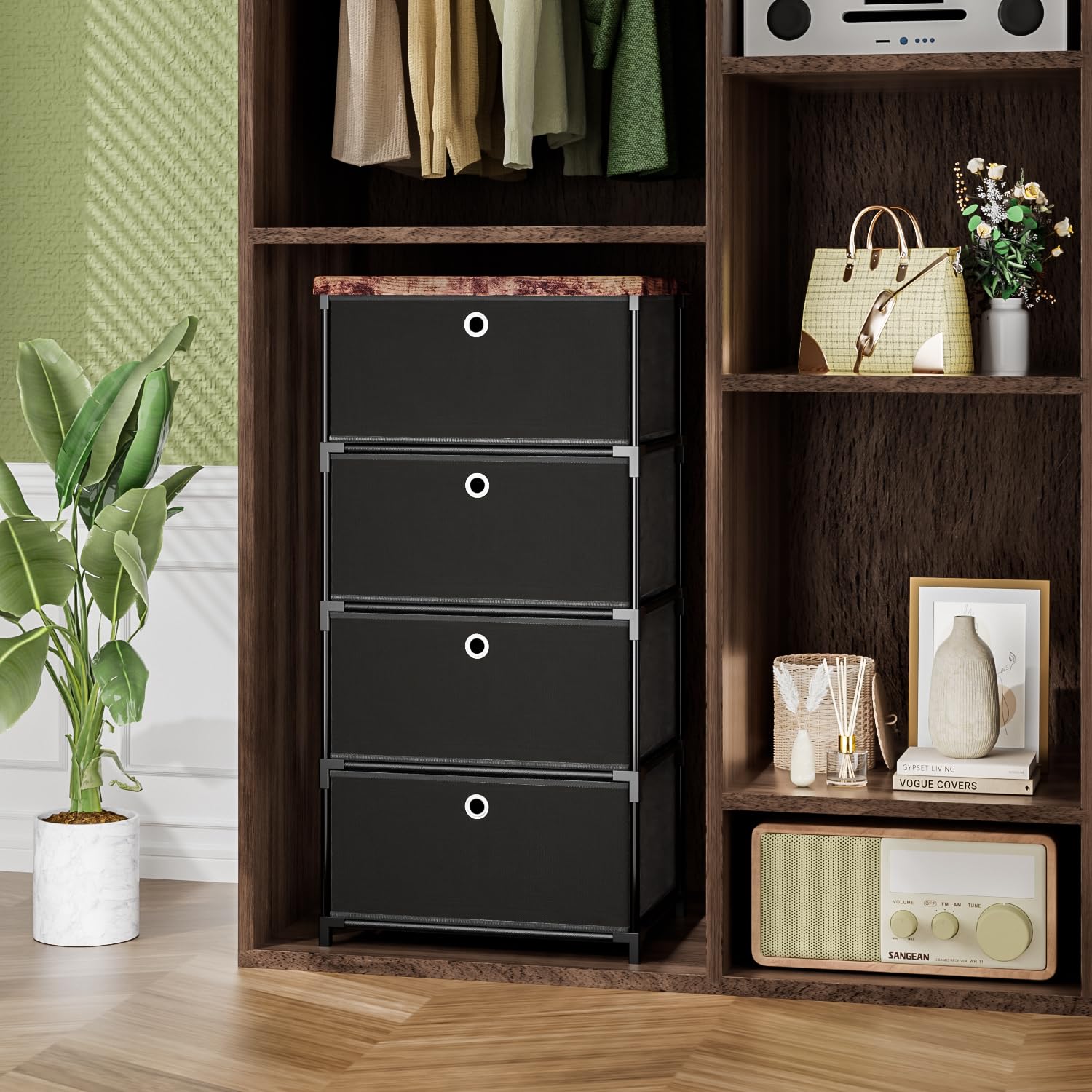 LUKYTOWER versatile dresser fits closets, entryways, and living spaces.