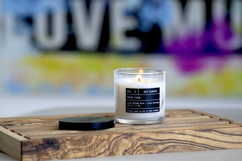 Lulu Candles 6oz jar close-up shows compact premium design