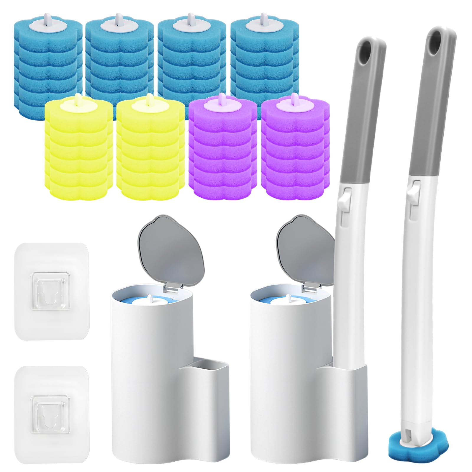Luluaday toilet wand with sturdy handle and holder for mess-free bathroom cleaning.