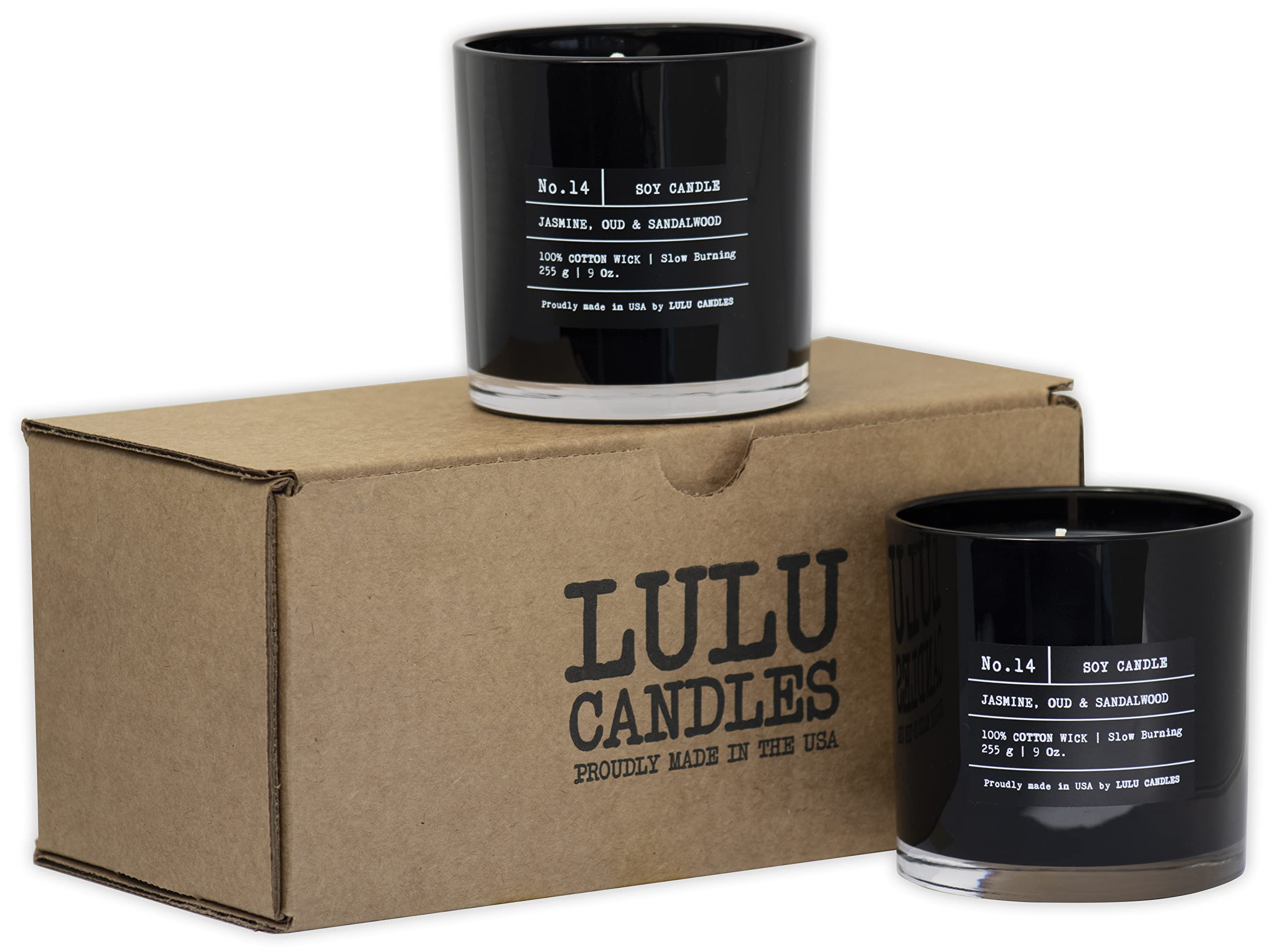 Lulu Candles gift-ready packaging; ideal present for birthdays and special occasions.
