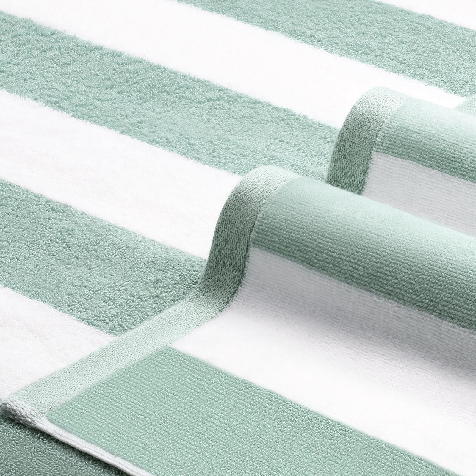 LULUHOME cabana striped towel ultra absorbent for quick drying after swimming
