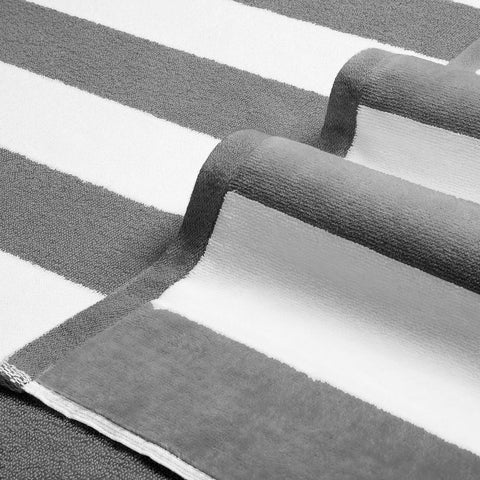 LULUHOME cabana striped towel, fade-resistant for beach days.