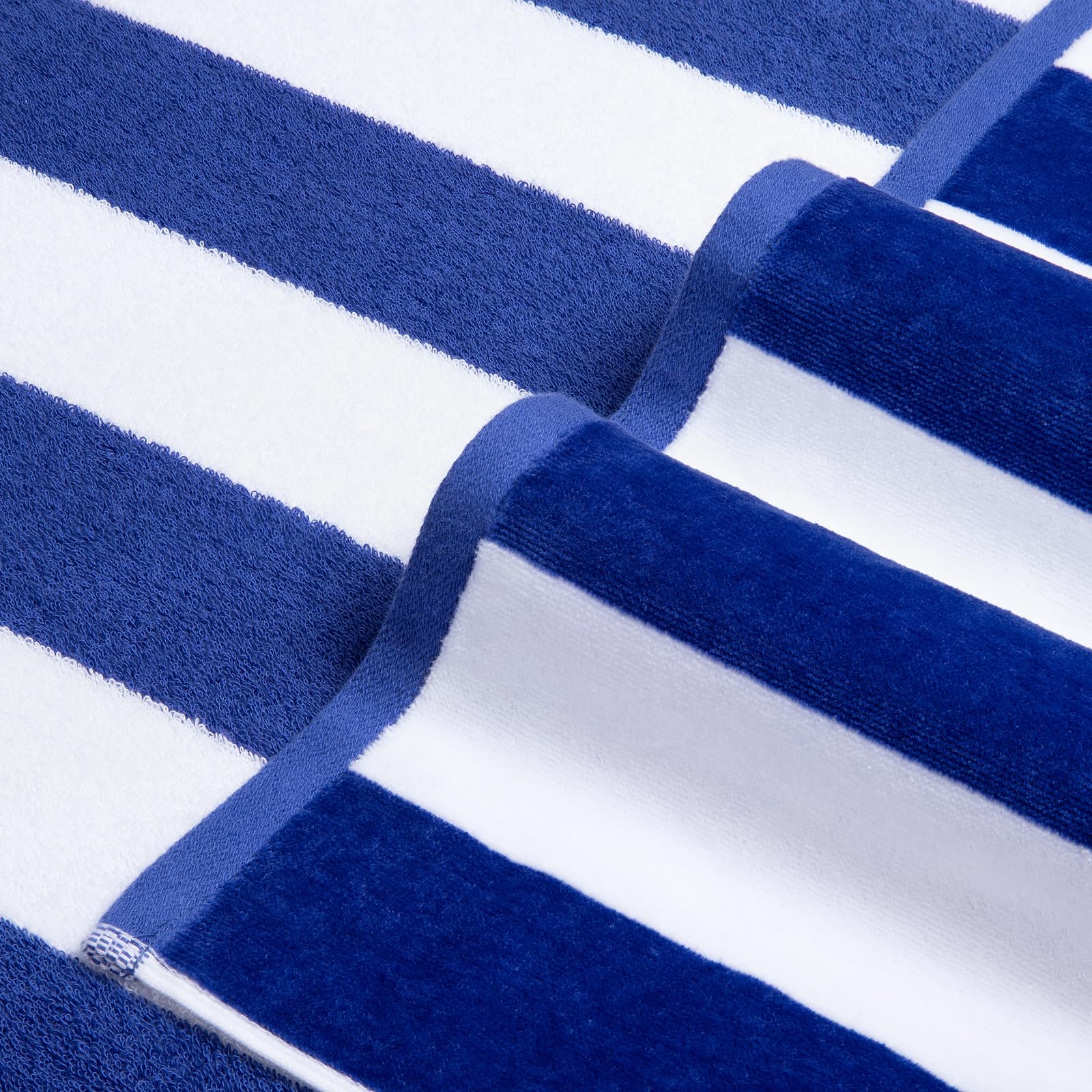 LULUHOME dark blue 36x70 inch towel on lounge chair