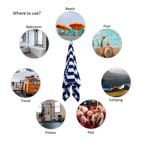 LULUHOME dark blue towel resists fading with washing