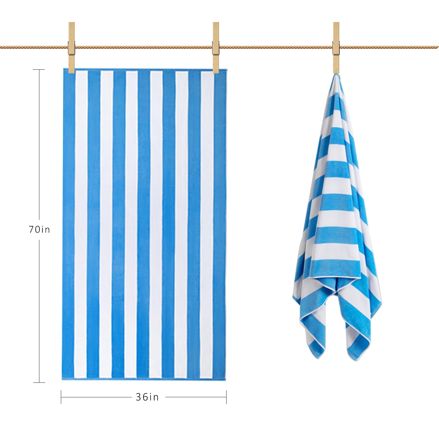 LULUHOME 100% cotton towel stays vibrant after washes for repeated beach days.