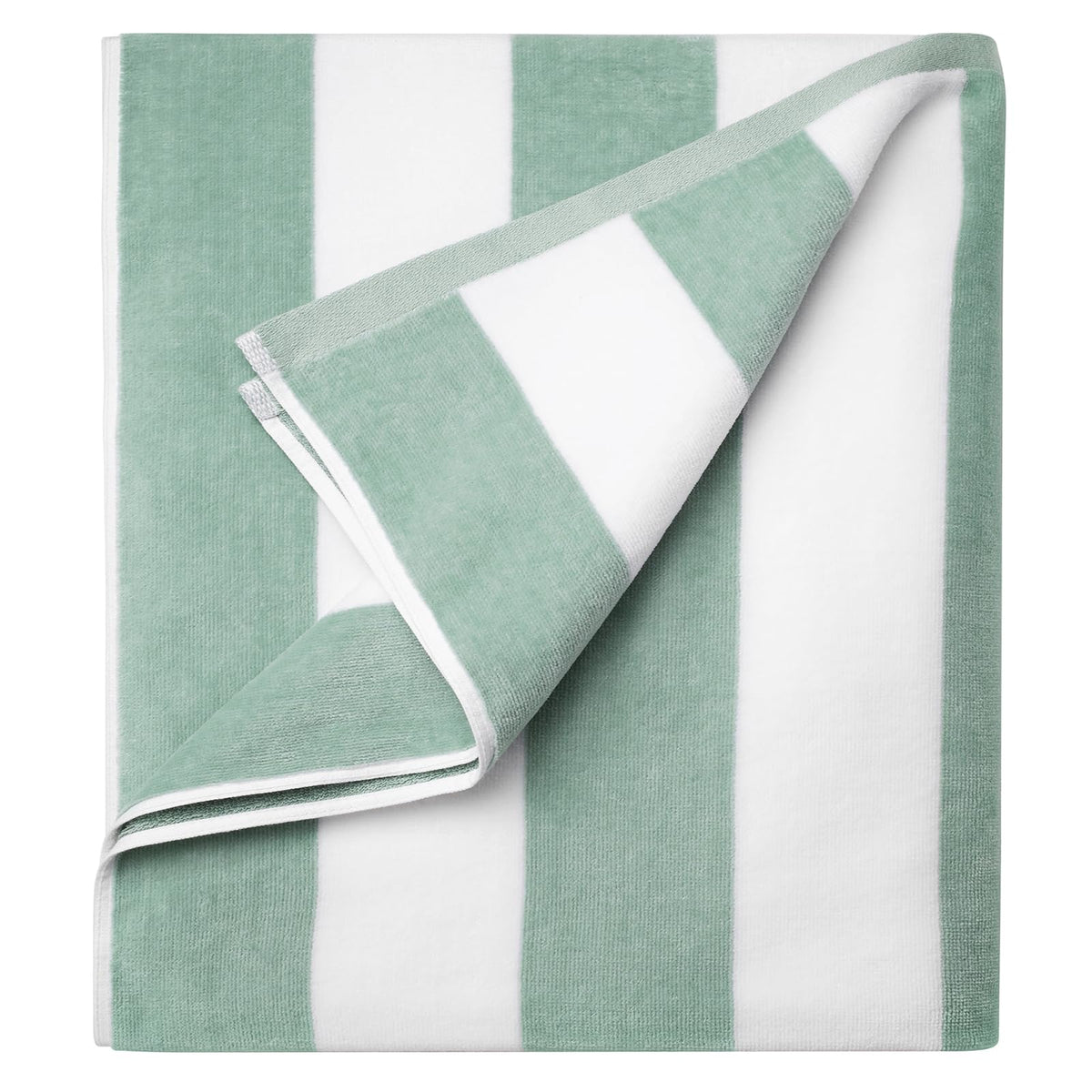 LULUHOME large beach towel with striped dark blue design for poolside lounging